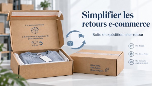 Boîte d’expédition aller-retour : 6 avantages pour le e-commerce